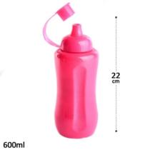 Garrafa de Plástico 600ml Squeeze Neon