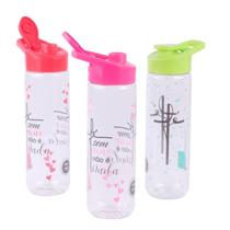 Garrafa de Plástico 700ml Squeeze Fé - Tudo em Caixa