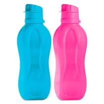Garrafa de plástico de água azul ou rosa 600ml / garrafinha plástica