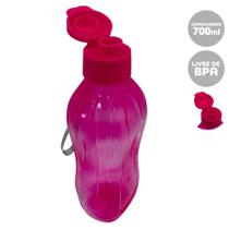 Garrafa de Plástico Squeeze 700ml Rosa Cristal Clio