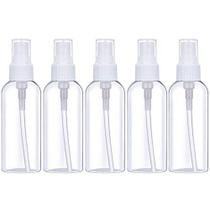 Garrafa de spray de névoa fina 3.4oz/100ml Clear Travel Bottles Leak Proof for Makeup Cosmetic Containers (CLEAR)