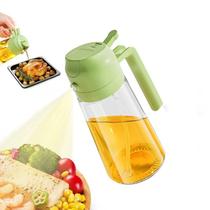 Garrafa de Spray de Oleo 2 em 1 Pulverizador 470ml Dispenser de Cozinha para Salada Garrafa de Spray de Oleo 2 em 1 Pulverizador 470ml Dispenser de Cozinha para Salada