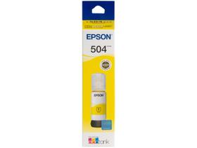 Garrafa de Tinta Epson EcoTank T504 Amarelo Original Refil