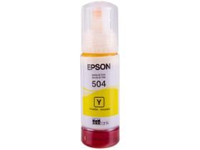 Garrafa de Tinta Epson EcoTank T504 Amarelo Original Refil
