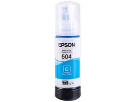 Garrafa de Tinta Epson EcoTank T504 Ciano Refil