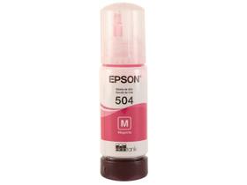 Garrafa de Tinta Epson EcoTank T504 Magenta Original Refil Garrafa de Tinta Epson EcoTank T504 Magenta Original Refil