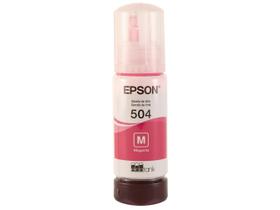 Garrafa de Tinta Epson EcoTank T504 Magenta Original Refil