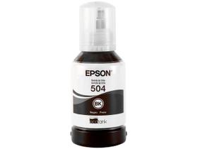 Garrafa de Tinta Epson EcoTank T504 Preto Original Refil