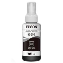 Garrafa de Tinta Preto Epson T664 - T664120 - Original