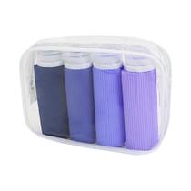 Garrafa De Viagem De Silicone Transparente À Prova De Vazamento Portátil Recipiente De Aperto