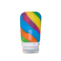 Garrafa de viagem humangear GoToob+ (média) 74 ml de silicone Rainbow
