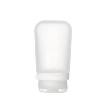 Garrafa de viagem humangear GoToob+ (média) 74 ml de silicone transparente