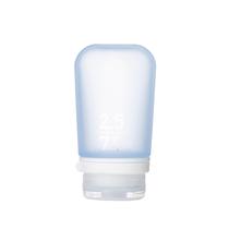 Garrafa de viagem humangear GoToob+ Medium 74 ml Silicone Azul