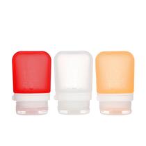 Garrafa de viagem humangear GoToob+, pacote com 3, pequena, 53 ml, segura para alimentos