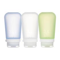 Garrafa de viagem humangear GoToob+, pacote com 3 unidades, grande, 100 ml