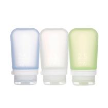 Garrafa de viagem humangear GoToob+, pacote com 3 unidades, média, 74 ml