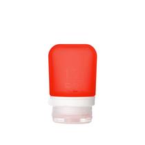 Garrafa de viagem humangear GoToob+ Small 53 mL com tampa de bloqueio vermelha