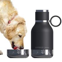Garrafa de viagem isolada com tigela para cães 1L para humanos e cães Garrafa de viagem isolada com tigela para cães 1L para humanos e cães