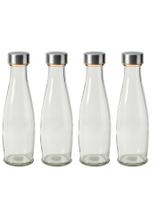 Garrafa de Vidro Acqua 1L Kit 4un Moderna Econômica