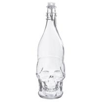 Garrafa de Vidro Caveira - 1 litro - Mimo Style