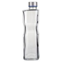 Garrafa De Vidro Euro Home Quadrada H2o 1 Litro