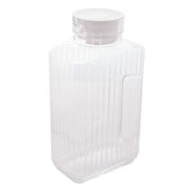 Garrafa de Vidro P/Água C/Tampa Plástica Branca 2 Litros Luminarc