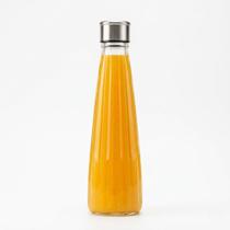 Garrafa De Vidro Redonda 750ml Vidro Texturizado Elegancia Quartos Hospedes Pousadas Hoteis Servir Agua Saborizada - Garrafa De Vidro Redonda 750ml Vidro Texturizado Elegancia Quartos Hospedes Pousadas Hoteis Servir Agua Saborizada -