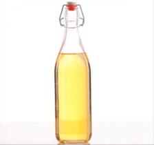 Garrafa De Vidro Transparente Hermética 1L - 1 und