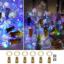 Garrafa de vinho String Lights osteplus, pacote com 6 pilhas Garrafa de vinho String Lights osteplus, pacote com 6 pilhas