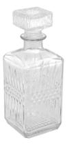 Garrafa De Whisky Licoreira Decorativa Em Vidro 900 ml Cor Incolor - Lyor