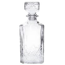 Garrafa De Whisky Licoreira Vidro Transparente Luxo