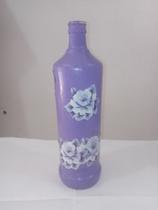 Garrafa decorada decopagem