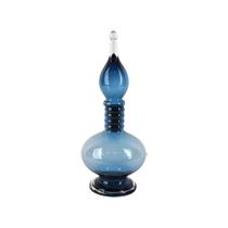 Garrafa Decorativa Aladino de Vidro Azul 41cm WG0077 BTC
