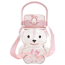 Garrafa Divertida 1000ml Infantil Rosa DMH6564 - DM TOYS Garrafa Divertida 1000ml Infantil Rosa DMH6564 - DM TOYS
