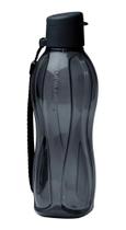 Garrafa eco preta 500ml com cordinha tupperware