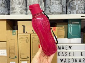 Garrafa Eco Tupper Plus 500 ml Lipstick com Glitter