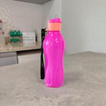 Garrafa Eco Tupper Plus 500 ml Rosa Fluo com Tampa Laranja Garrafa Eco Tupper Plus 500 ml Rosa Fluo com Tampa Laranja