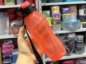 Garrafa Eco Tupper Plus 500 ml - Vermelho e Preto