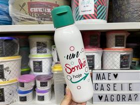 Garrafa Eco Tupper Plus 750 ml - Estampada Branca Garrafa Eco Tupper Plus 750 ml - Estampada Branca