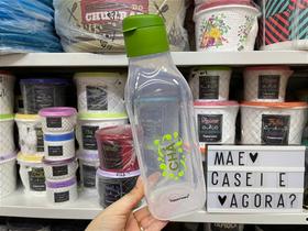 Garrafa Eco Tupper Quadrada Plus 1 Litro para Chá Garrafa Eco Tupper Quadrada Plus 1 Litro para Chá