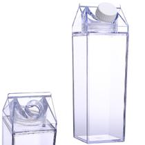 Garrafa em Acrílico 500ml para Água Suco Leite com Tampa