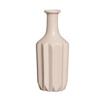 Garrafa em Cerâmica Decorativo Home Modelo Frizo G Capuccino Fosco Garrafa em Cerâmica Decorativo Home Modelo Frizo G Capuccino Fosco