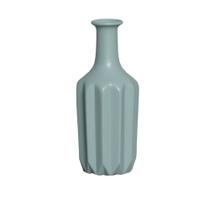 Garrafa em Cerâmica Decorativo Home Modelo Frizo G Indigo Claro Garrafa em Cerâmica Decorativo Home Modelo Frizo G Indigo Claro