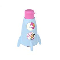 Garrafa Escolar Água Foguete Infantil 320ml Plasútil Girar Garrafa Escolar Água Foguete Infantil 320ml Plasútil Girar