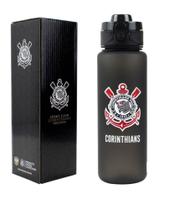 Garrafa Estilosa De Plástico 600ml - Corinthians - Com Alça - Mileno Comercial Ltda