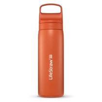 Garrafa Filtro de Água LifeStraw Go Série 530ml Kyoto Laranja Garrafa Filtro de Água LifeStraw Go Série 530ml Kyoto Laranja