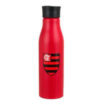 Garrafa Flamengo Alumínio 600ml Alça Esporte Garrafa Flamengo Alumínio 600ml Alça Esporte