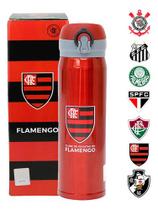 Garrafa Flamengo Inox Squeeze Termica Cafe Agua Oficial