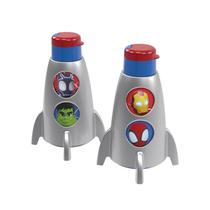 Garrafa Foguete Divertida Personagens 320ml Plasútil