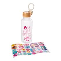 Garrafa Fun Com Tampa Abre Fácil + Adesivos Princesas Disney 600ml Plasútil Garrafa Fun Com Tampa Abre Fácil + Adesivos Princesas Disney 600ml Plasútil